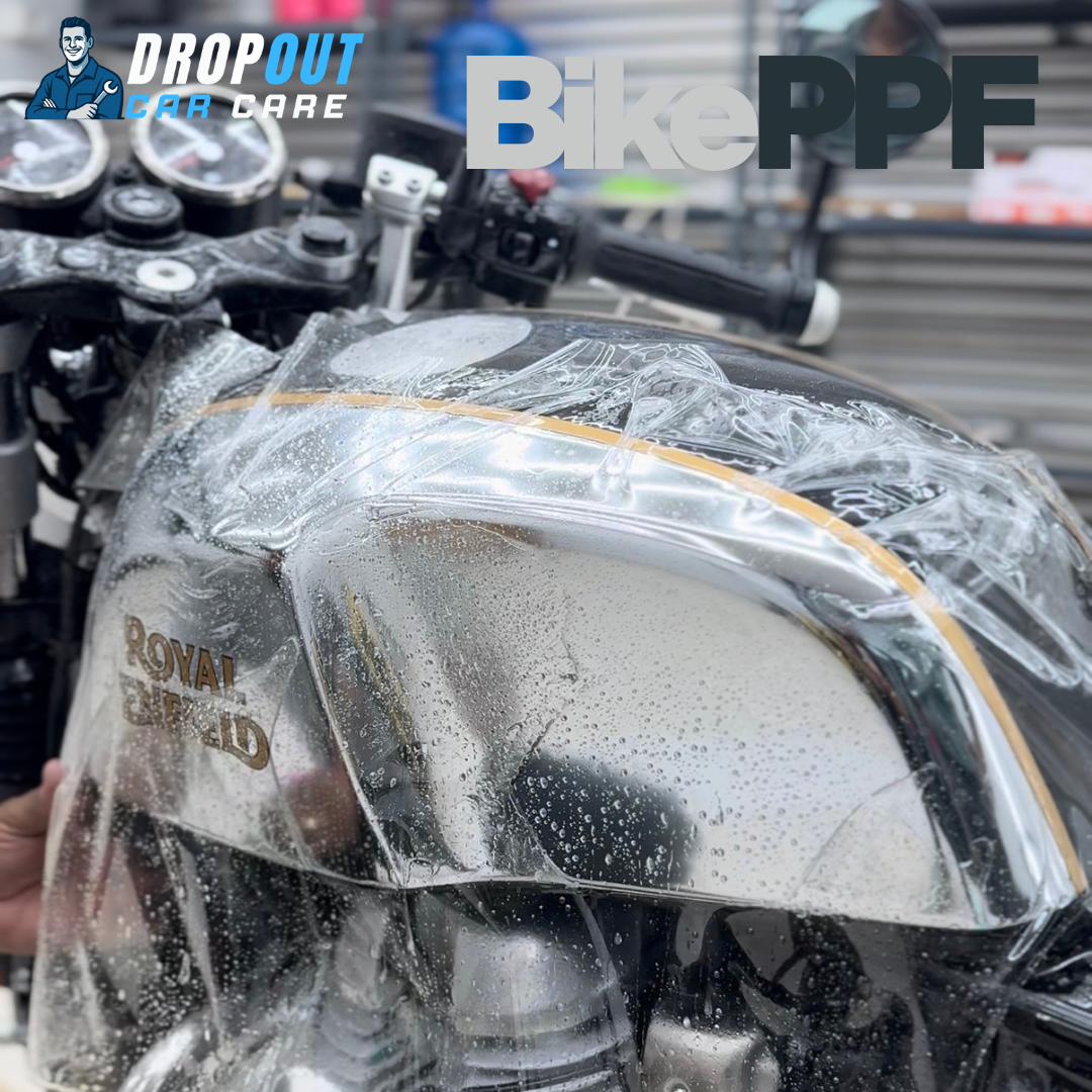 Bike PPF installation at Dropout Car Care