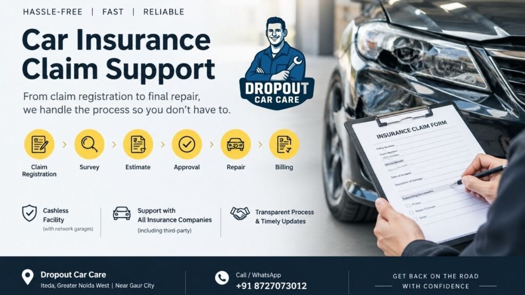 Insurance cashless denting-painting: how we help
